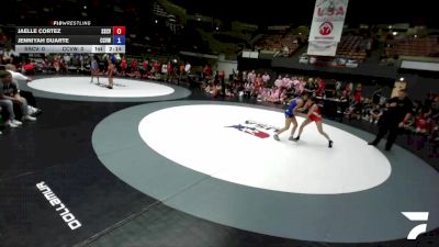 105 lbs Jaelle Cortez, SCVWA - Santa Clara Valley Wrestling Association vs Jenniyah Duarte, CVWA - Central Valley Wrestling Association