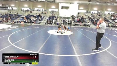 149 lbs Champ. Round 1 - Freedom Excel, Johnson & Wales (RI) vs Elijah Cyr, Castleton