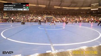 76 lbs Round Of 32 - Jamie Arnold Jr, Contender Wrestling Academy vs Kolbie Davis, Powerhouse Wrestling
