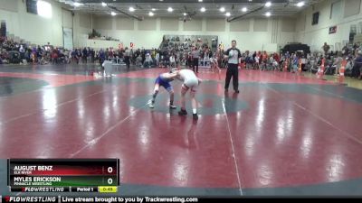 75 lbs Cons. Round 2 - Myles Erickson, Pinnacle Wrestling vs August Benz, Elk River