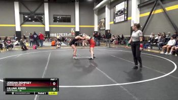 142 lbs Semis (4 Team) - Jordan Dempsey, Braided Brutes vs Lillian Jukes, SOTM Black
