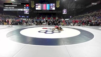 100 lbs Cons. Quarters - Jaidyn Alvarado, KS vs Vina Nguyen, WA