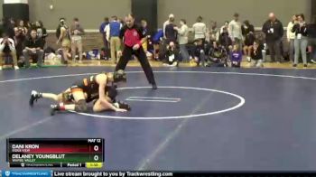 100 lbs Champ. Round 1 - Delaney Youngblut, Wapsie Valley vs Dani Kron, Ridge View