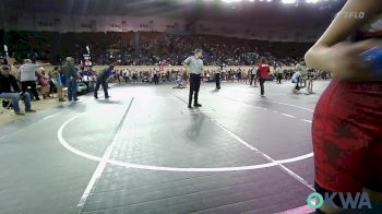 80 lbs Quarterfinal - Kayden Lowry, Grove Takedown Club vs Ella Brunson, Hilldale Youth Wrestling Club