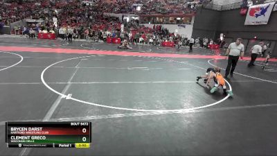 45 lbs Cons. Round 4 - Clement Greco, Wisconsin Dells vs Brycen Darst, Hartford Wrestling Club