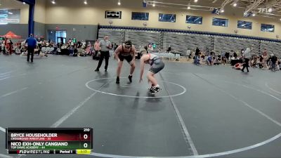 210 lbs Round 6 (8 Team) - Nico EXH-Only Cangiano, Top Dawg Academy vs Bryce Householder, Crossroads Wrestling