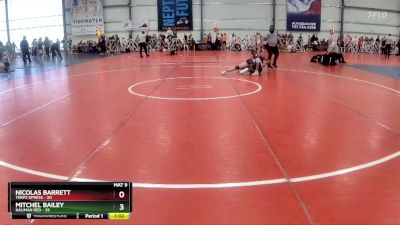 140 lbs Rd# 10- 4:00pm Saturday Final Pool - Mitchel Bailey, Nauman Red vs Nicolas Barrett, Terps Xpress