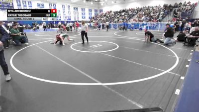 120 lbs Cons. Round 2 - Kaylie Theobald, Schurr vs Mya Arredondo, Rancho Verde
