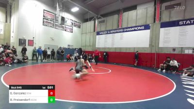 150 lbs Consi Of 16 #2 - Gabriel Gonzalez, Downey vs Brody Preisendorf, Redwood -Visalia