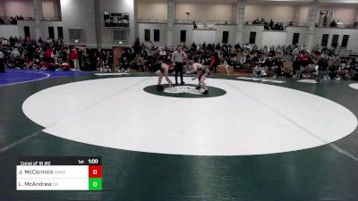 138 lbs Consi Of 16 #2 - Jacob McCormick, North Andover vs Logan McAndrew, Oliver Ames