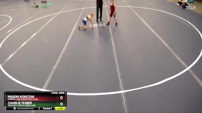 Cons. Semi - Mason Konczak, Forest Lake Wrestling Club vs Charlie Huber, Wayzata Youth Wrestling