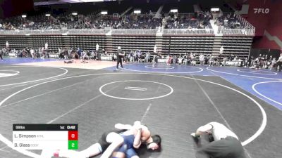 98 lbs Consi Of 8 #2 - Lucas Simpson, Athlos Wrestling vs Dominic Glass, Cody WC