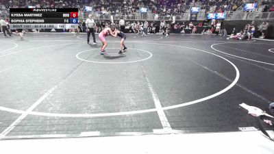85-91.6 lbs Consi Of 8 #2 - Ilyssa Martinez, Rough Riders Wrestling vs Sophia Stephens, F-5 Grappling