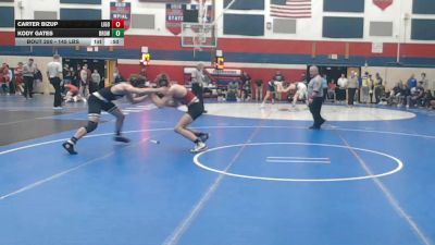 145 lbs Consy 2 - Carter Bizup, Ligonier Valley vs Kody Gates, Brownsville