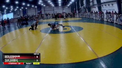 60 lbs Rd# 1 9:00am Friday - Zeth Dykhouse, Team Michigan vs Taze Daniels, West Coast Elite