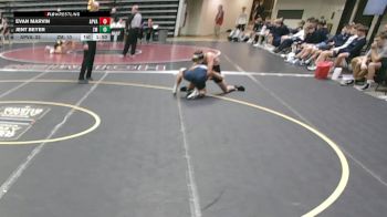 127 lbs Quarterfinals (8 Team) - Jent Beyer, Zumbrota-Mazeppa, MN vs Evan Marvin, Apple Valley, MN
