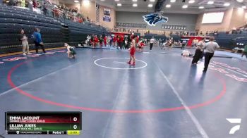 145 lbs Semifinal - Lillian Jukes, Prosper Rock Hill (Girls) vs Emma LaCount, Conroe Caney Creek (Girls)