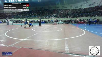 130 lbs Round Of 64 - Cade Carey, Team Guthrie Wrestling vs Drake Richards, Shawnee Wrestling