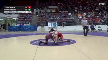 184 lbs Champ. Round 2 - Henry Kubelka, Schreiner vs Cole Martin, Central