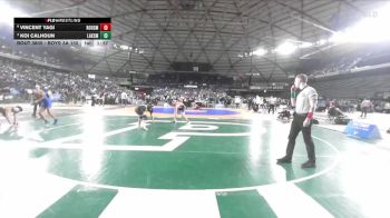 Boys 3A 132 lbs Quarterfinal - Koi Calhoun, Lakes vs Vincent Yagi, Roosevelt