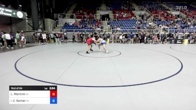 155 lbs Rnd Of 64 - Lexi Mentink, WI vs Zoey Barber, NE