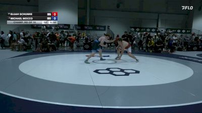 125 kg Champ. Rd Of 16 - Elijah Schunke, Heartland Wrestling Academy vs Michael Mocco, Hawkeye Wrestling Club