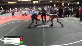 105 lbs Semifinal - Ryder Kinneman, Thorobred WC vs Seferino De La Rosa, Tucson Cyclones