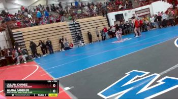 119 lbs Cons. Round 3 - Alana Sandler, Southport Wrestling Club vs Julian Chavez, Region Wrestling Academy