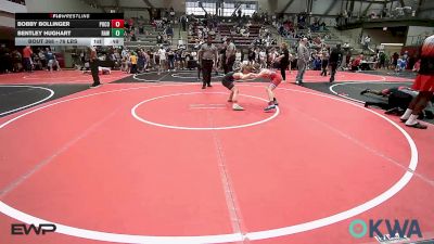 76 lbs Consolation - Bobby Bollinger, Pocola Youth Wrestling vs Bentley Hughart, Raw Wrestling Club