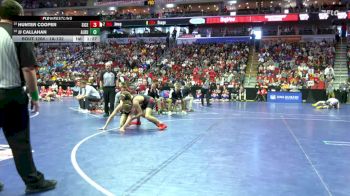 1A-132 lbs Cons. Round 2 - Hunter Cooper, Sioux Central vs JJ Callahan, Alburnett