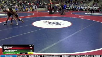 6A 132 lbs Quarterfinal - Cash Bray, Heritage vs Chirag Sharma, Little Rock Central