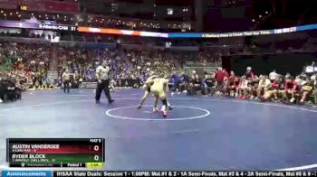 138 lbs Semis - Ryder Block, 1-Waverly-Shell Rock vs Austin Vandersee, 4-Linn-Mar