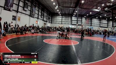 85 lbs Round 4 (6 Team) - Abram Whitaker, DARKHORSE WRESTLING CLUB vs Dylan Collier, PIT BULL WRESTLING ACADEMY