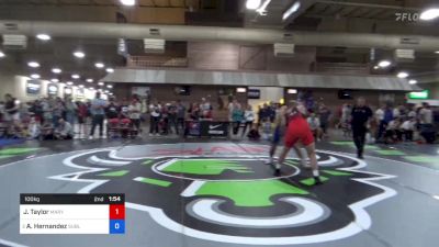 100 kg Quarters - Joshua Taylor, Maryland vs Alfonso Hernandez, Sublime Wrestling Academy