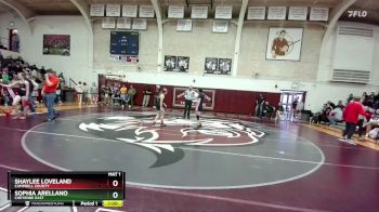 105 lbs Cons. Round 1 - Sophia Arellano, Cheyenne East vs Shaylee Loveland, Campbell County