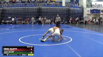 144 lbs Cons. Round 6 - Israel Villegas, Dowagiac Union HS vs Matt Bauer, Franklin