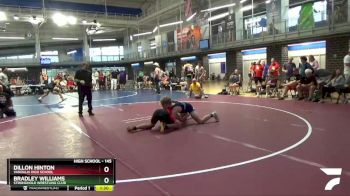 145 lbs 1st Place Match - Bradley Williams, Stronghold Wrestling Club vs Dillon Hinton, Vandalia High School