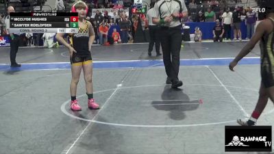 88 lbs Cons. Round 3 - Sawyer Roelofsen, CKSY Lions vs McClyde Hughes, RSA