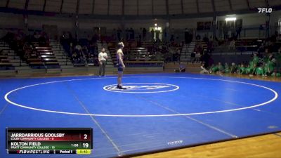 157 lbs Finals (2 Team) - Johnny Thomas, Pratt Community College vs Alec Schmuck, Colby Community College