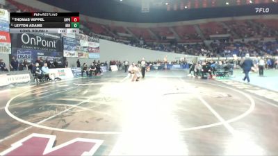 5A Boys 138 lbs Cons. Round 3 - Leyton Adams, Hood River Valley Boys vs Thomas Wippel, Eagle Point Boys