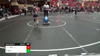 84 lbs Cons. Round 4 - Levi Tate, Winfield Youth Wrestling Club vs Parker Bye, Mission Wrestling