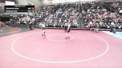 4A 235 lbs Quarterfinal - Brighton Wise, Bear River vs Brinlee King, Mountain Crest