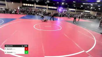 58 lbs Round Of 16 - Preston Beckett, Nwwc vs Emilio Salcedo, Tucson Cyclones