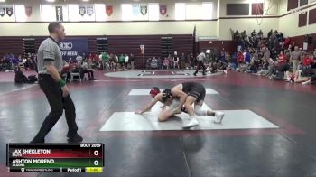 150 lbs Quarterfinal - Ashton Moreno, Algona vs Jax Shekleton, NH/TV