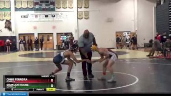 113 lbs Quarterfinal - Chris Ferreira, Bonanza vs Brayden Kuskie, Camarillo