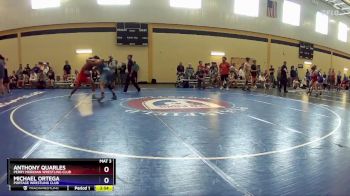 157 lbs Champ. Round 1 - Anthony Quarles, Perry Meridian Wrestling Club vs Michael Ortega, Portage Wrestling Club