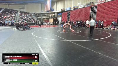 2A 106 lbs Quarterfinal - Mike Ramirez, Ephrata vs Nathan Sandoval, Ephrata