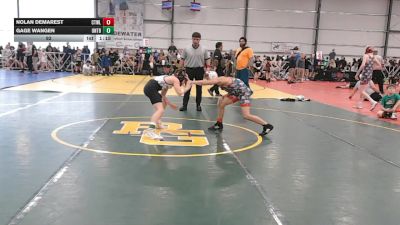92 lbs Round 4 - 2:15pm Saturday - Nolan Demarest, CTWHALE vs Gage Wangen, Untouchables