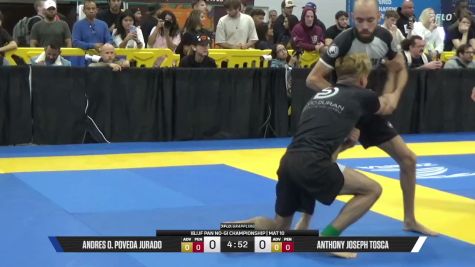 Anthony Joseph Tosca vs Andres O. Poveda Jurado 2026 Pan IBJJF Jiu-Jitsu No-Gi Championship