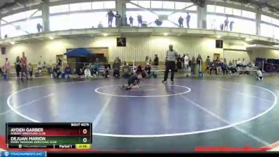 63 lbs Cons. Round 4 - Ayden Garber, Hobart Wrestling Club vs DeJuan Marion, Perry Meridian Wrestling Club